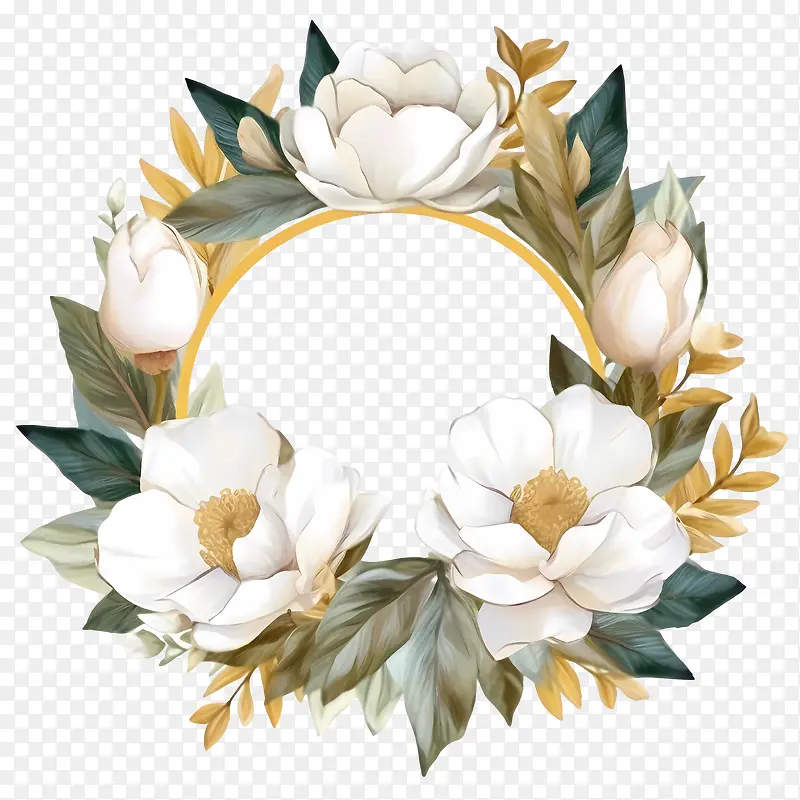 玉兰花环-花艺设计