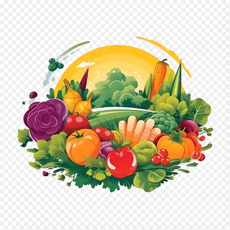 世界素食日-世界素食日健康新鲜蔬菜水果