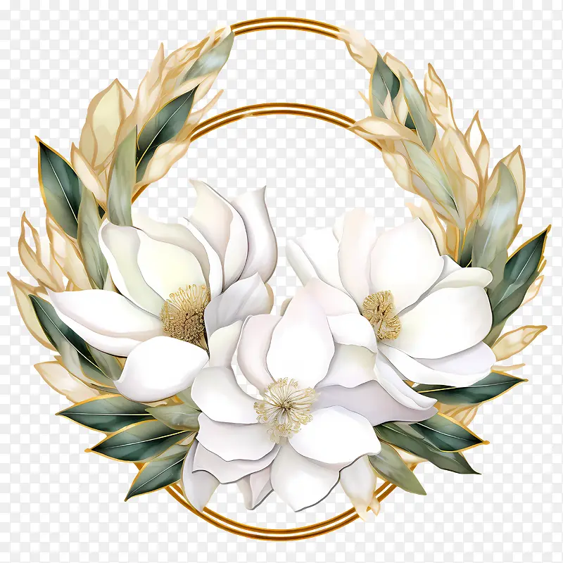 玉兰花环-花环