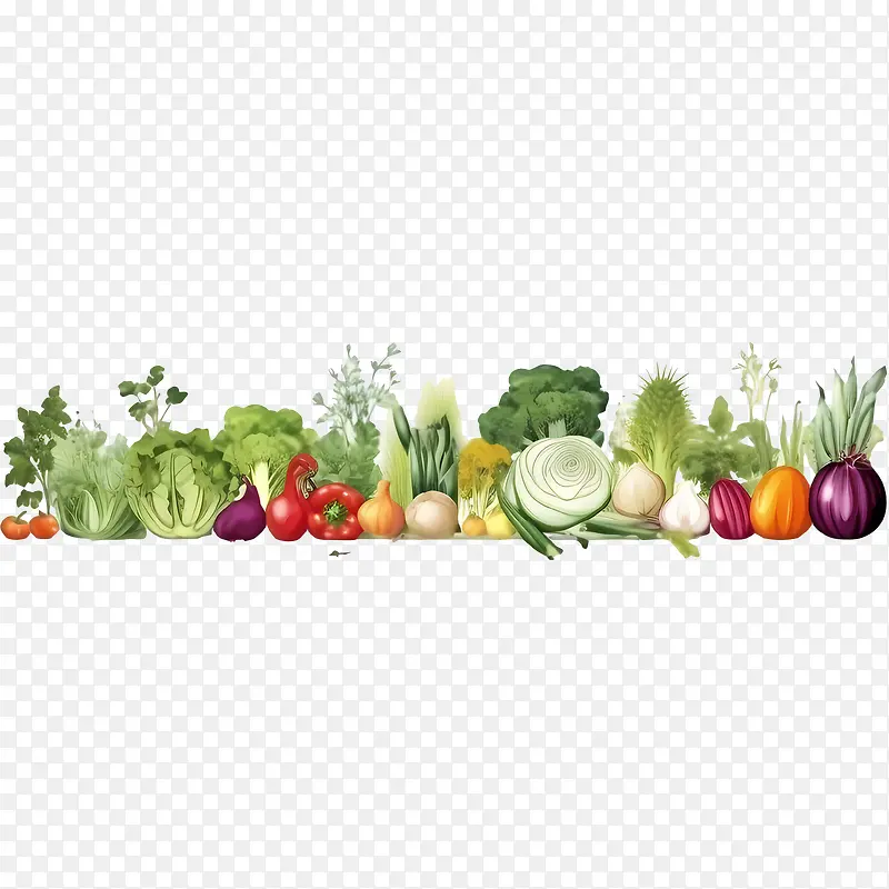 世界素食日-世界素食日蔬菜边框西红柿黄瓜生菜