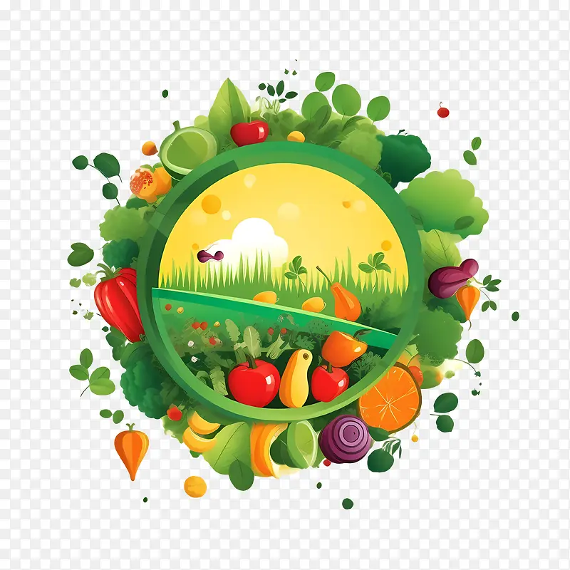 世界素食日-世界素食日水果蔬菜花园有机