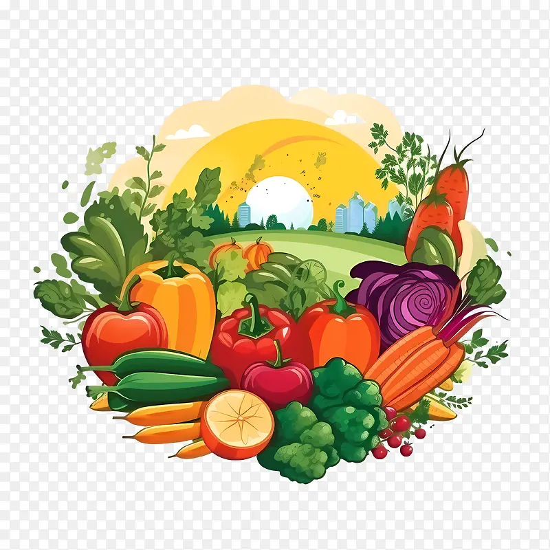 世界素食日-世界素食日蔬菜有机花园健康