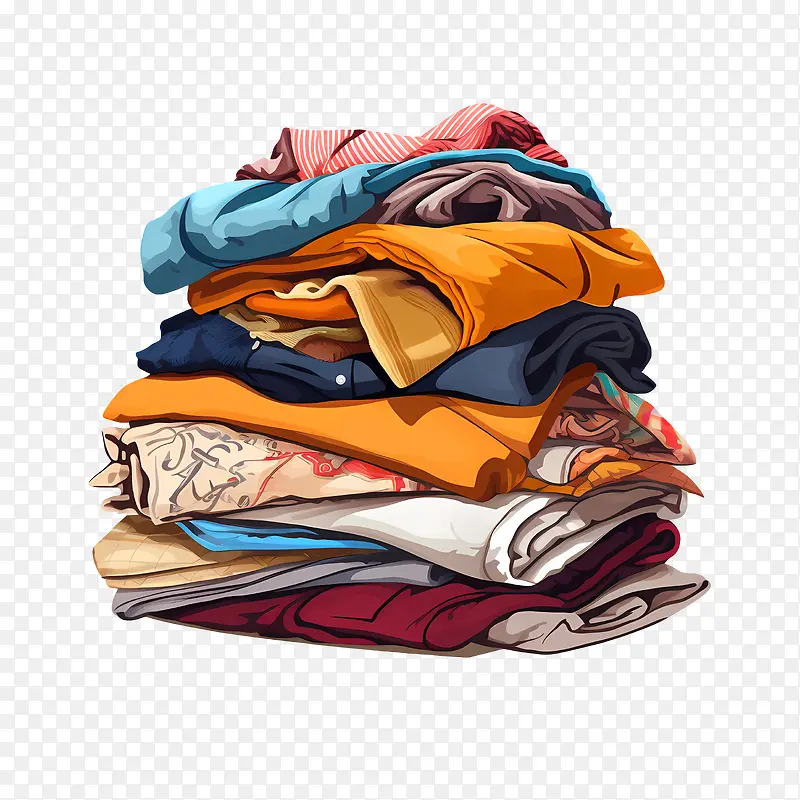 一堆衣服-一堆衣服一堆衣服折叠衬衫彩色衬衫堆起来的衬衫