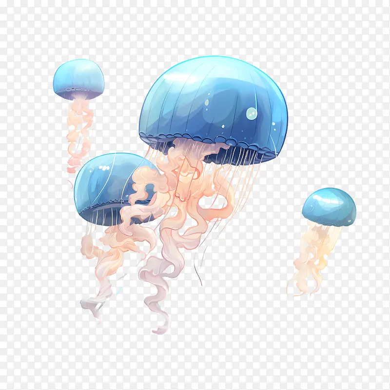 世界水母日-世界水母日水母水蓝色生物发光