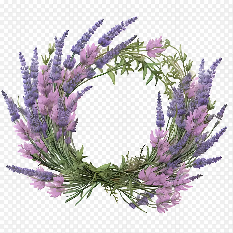 薰衣草花环-花环