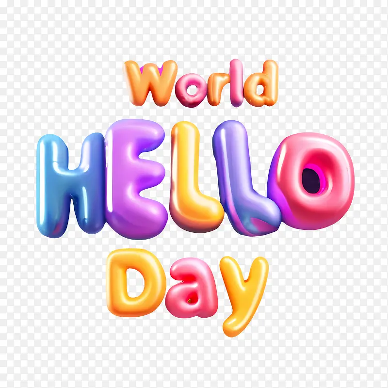 世界你好日-世界你好日你好日有趣俏皮多彩