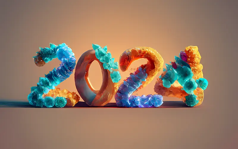 2024年新年快乐-2024年新年快乐数字数字计数