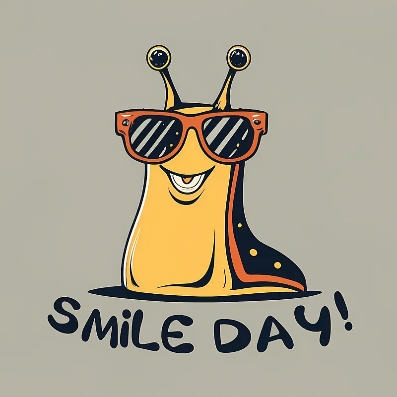 世界微笑日-世界微笑日微笑污垢可爱的蛞蝓