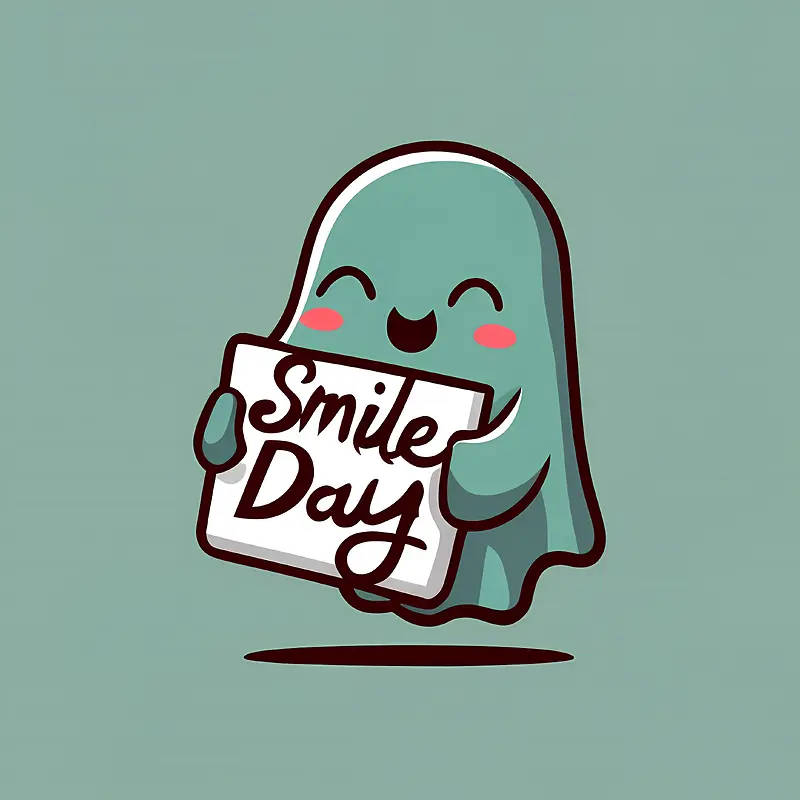 世界微笑日-世界微笑日微笑鬼可爱鬼鬼微笑快乐鬼