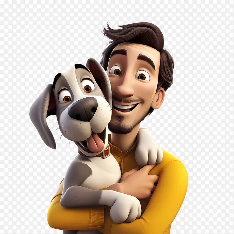 拥抱你的猎犬日-拥抱你的猎犬日快乐可爱微笑