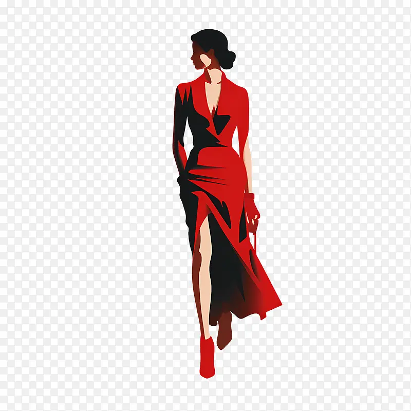 国服红色日-国服红色日女装红色长款