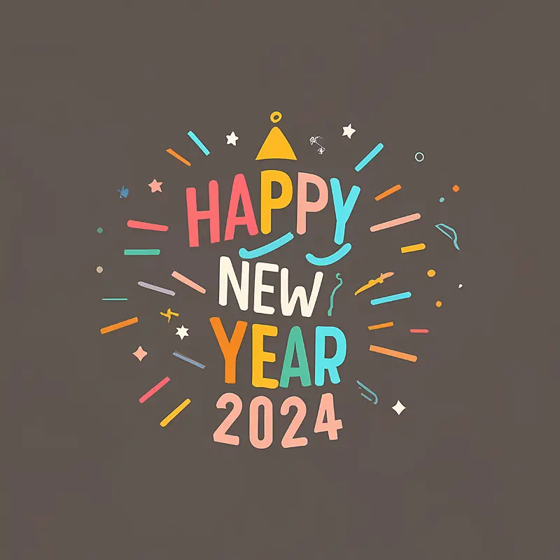 2024你好-新年插画