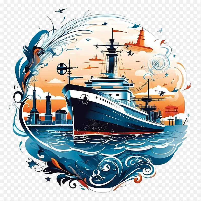 世界海事日-世界海事日船舶水海洋波浪