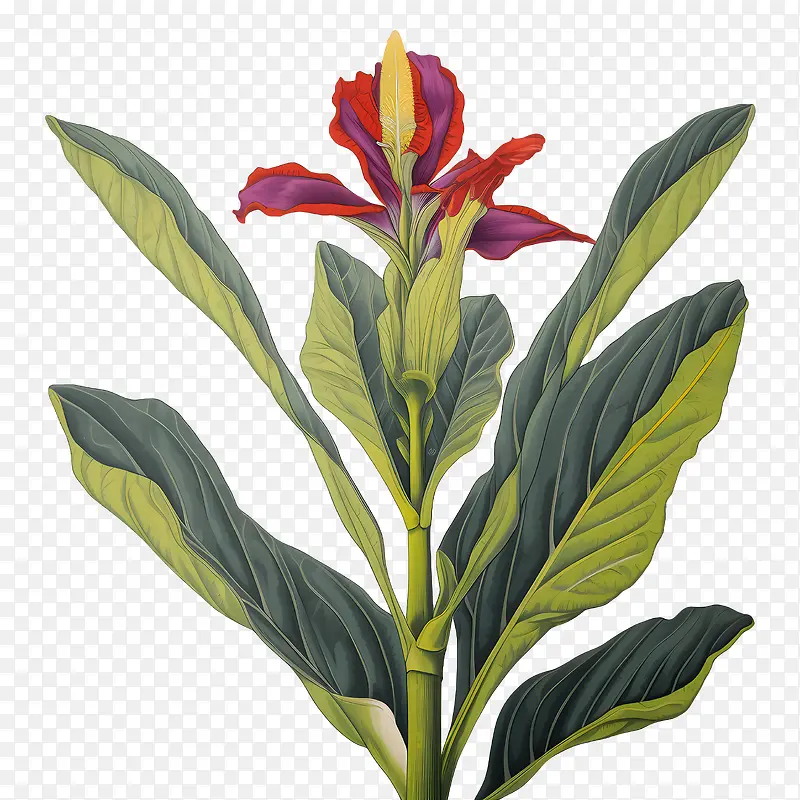 美人蕉-红色的花
