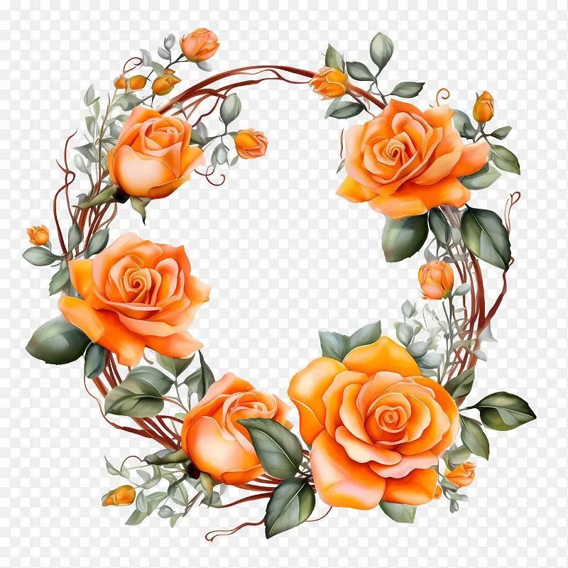 玫瑰花环-花环