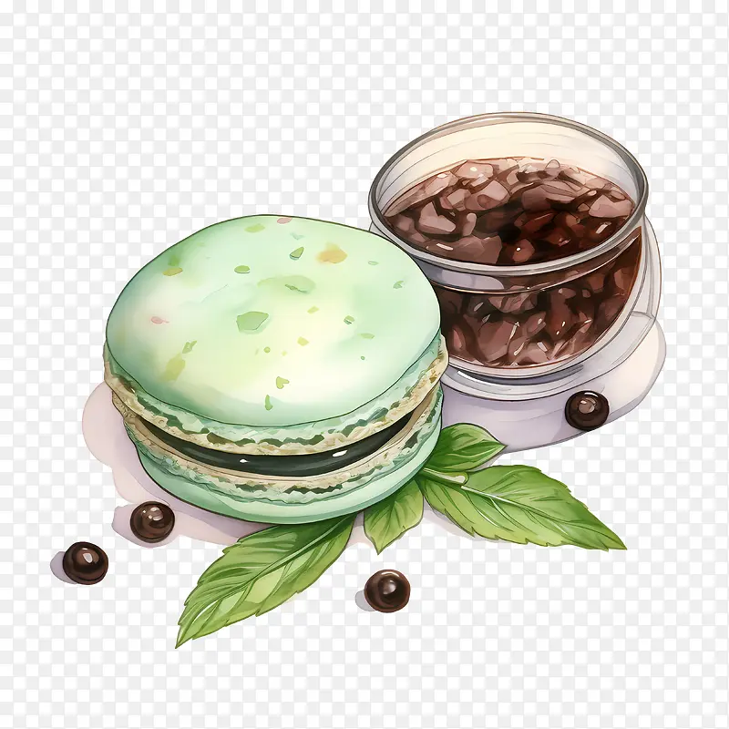 马卡龙日-绿茶