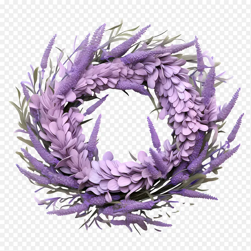 薰衣草花环-鲜花花环