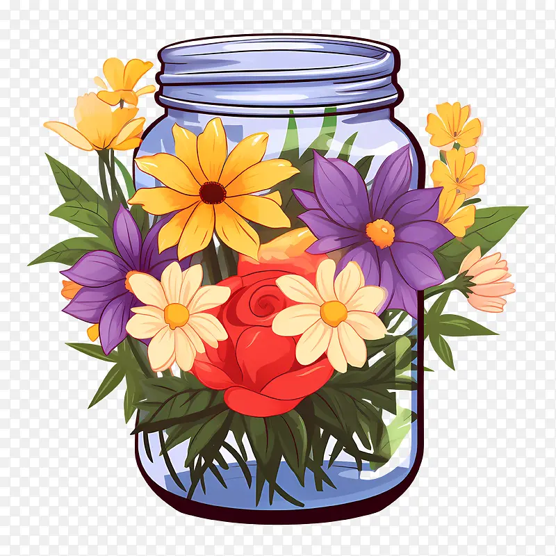 全国玻璃瓶日-花园花卉