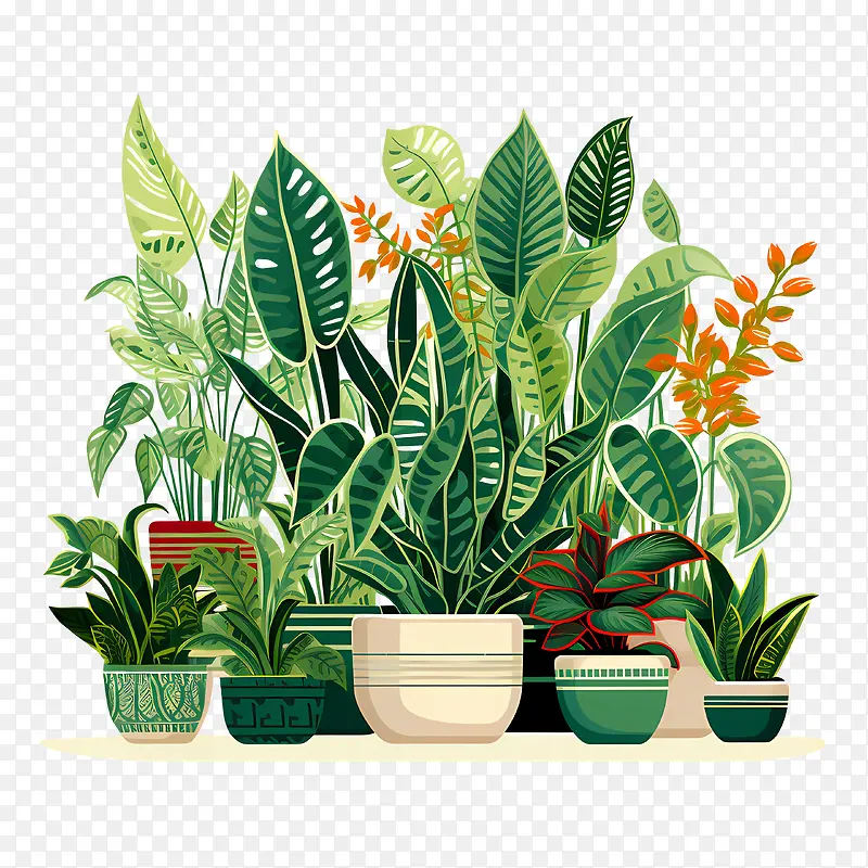 室内植物欣赏日-室内植物欣赏日绿色植物盆栽花园
