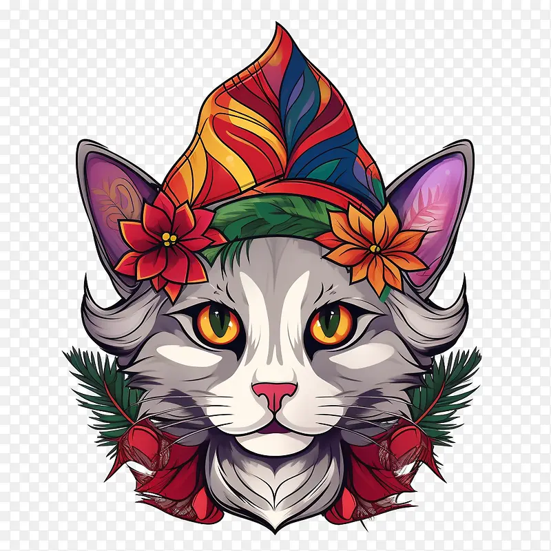 圣诞猫-圣诞猫