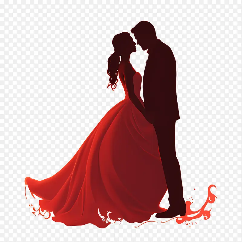 婚礼情侣剪影-婚礼情侣剪影