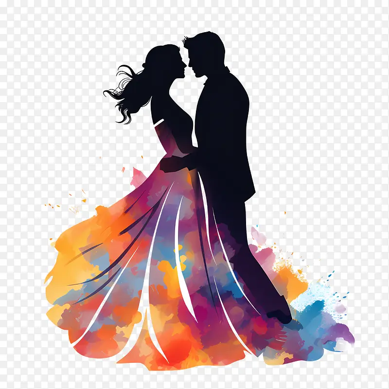 婚礼情侣剪影-婚礼情侣剪影