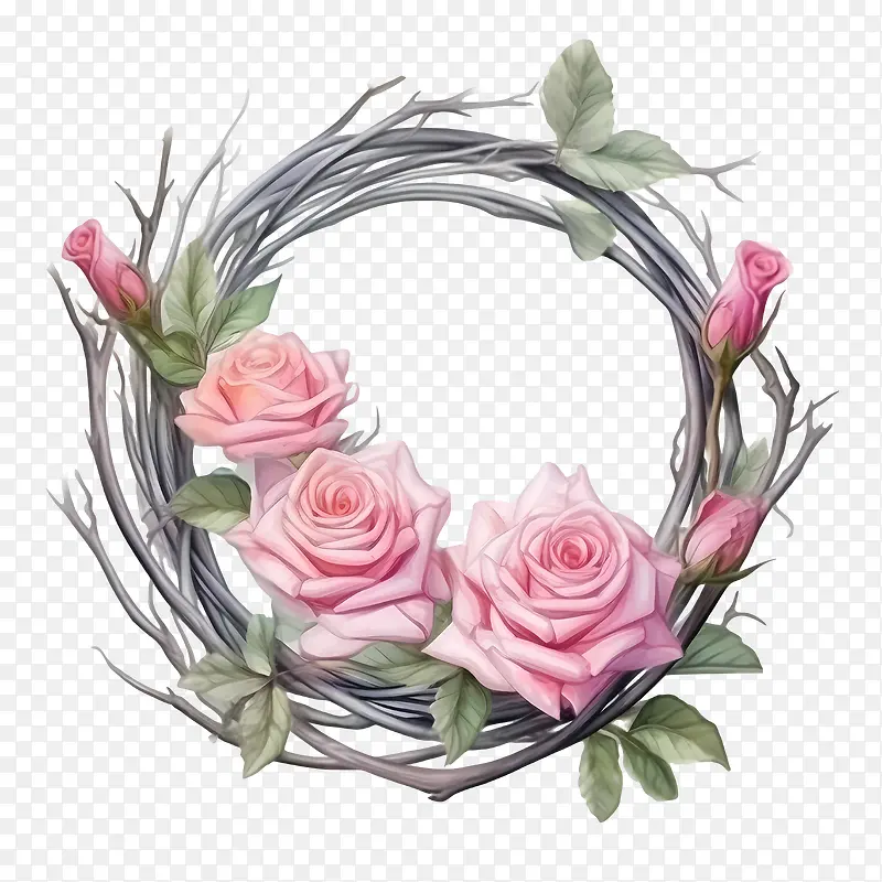 玫瑰花环-鲜花花环