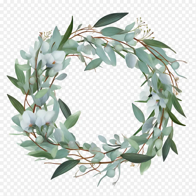桉树花环-桉树花环花环花卉绿化桉树
