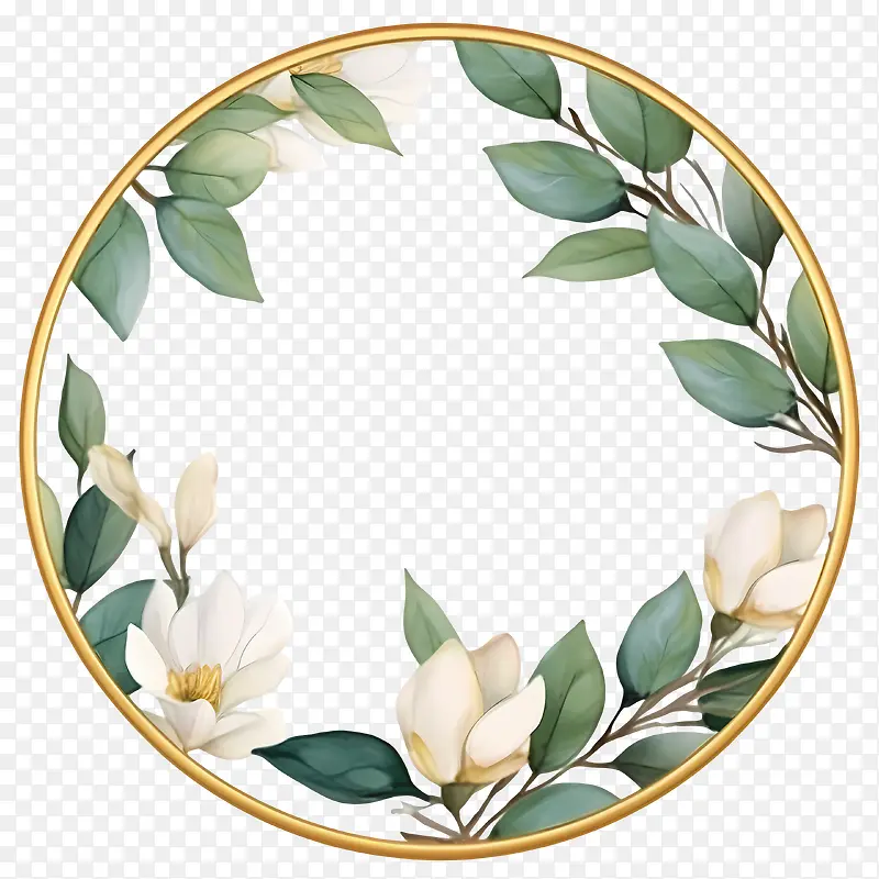 桉树花环-桉树花环白花花环春天花卉