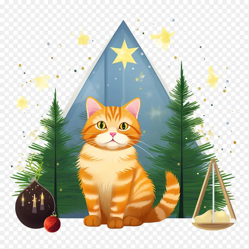 圣诞猫-圣诞猫