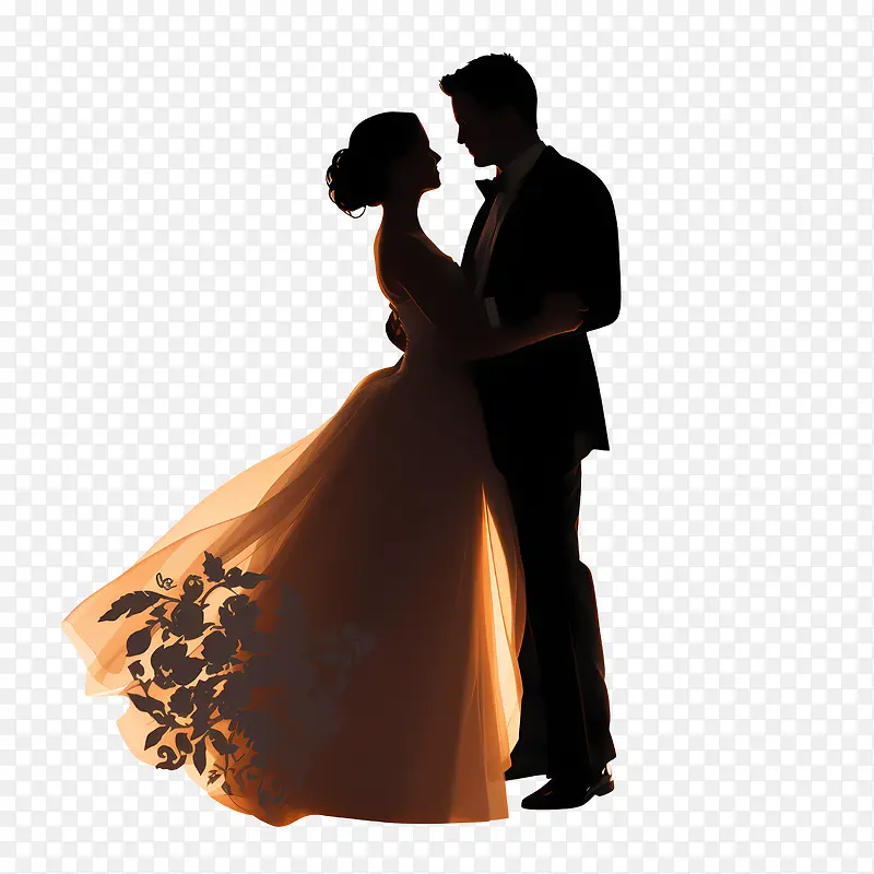 婚礼情侣剪影-婚礼情侣剪影