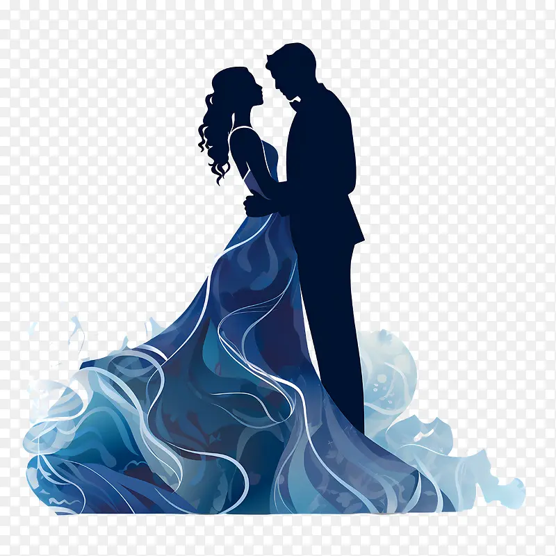 婚礼情侣剪影-婚礼情侣剪影