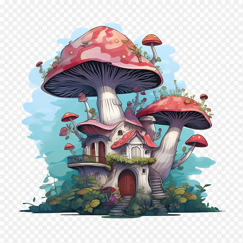 蘑菇屋-蘑菇屋蘑菇屋幻想异想天开多彩
