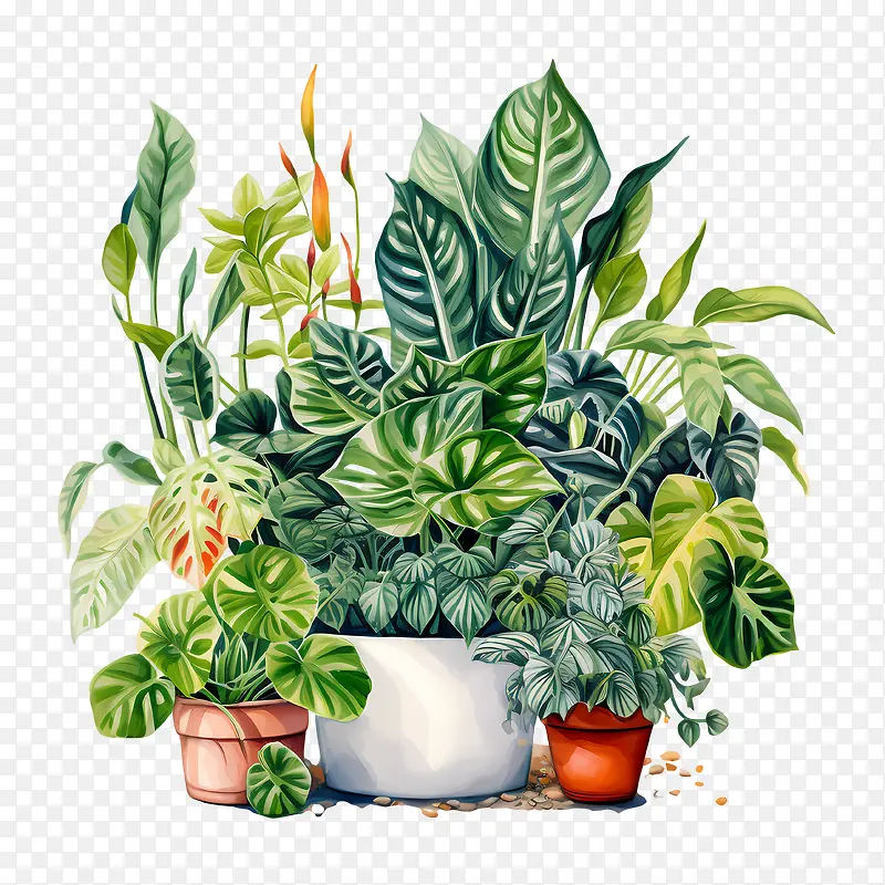 室内植物欣赏日-室内植物欣赏日盆栽植物花园绿叶植物