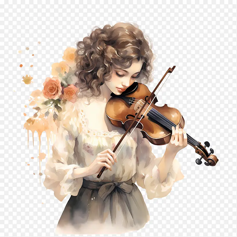 小提琴日-小提琴日女孩小提琴音乐古典