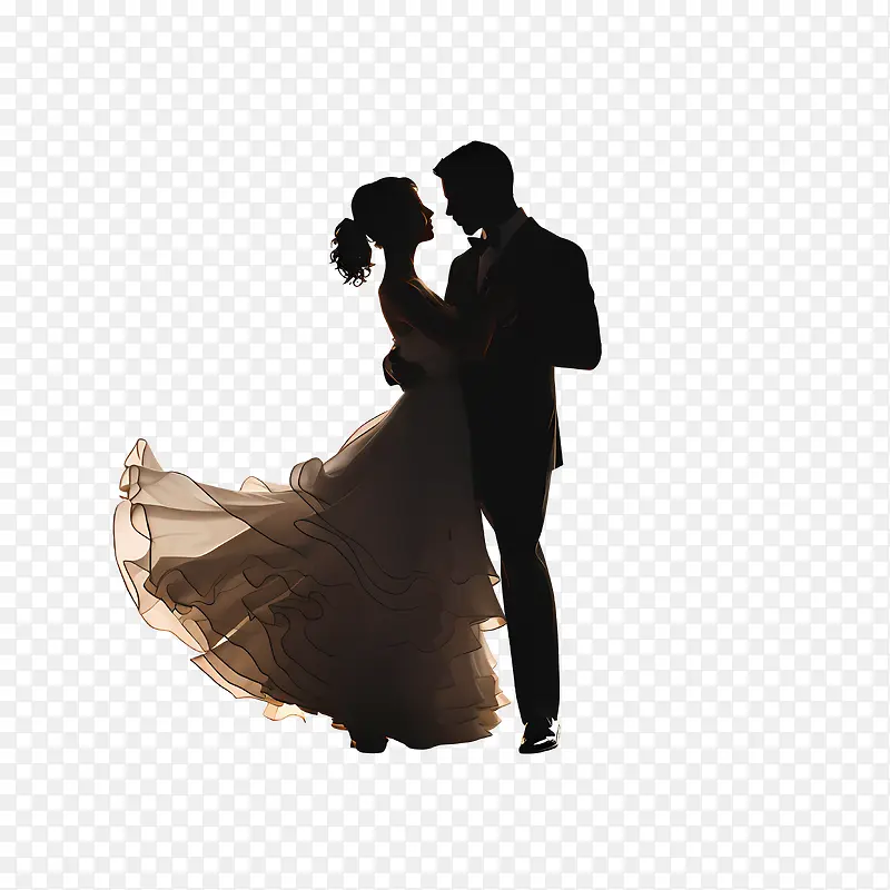婚礼情侣剪影-婚礼情侣剪影