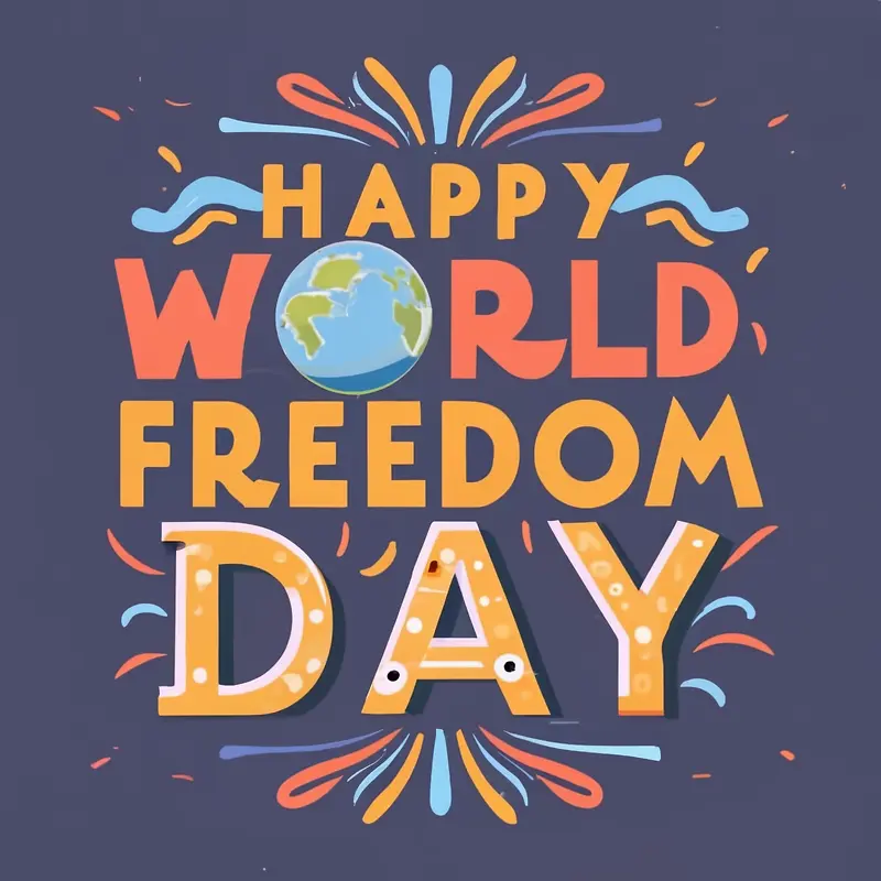 世界自由日-橙色