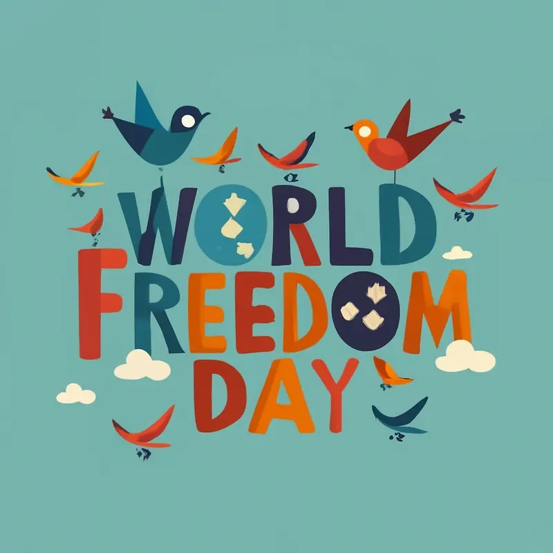 世界自由日-世界自由日自由和平平等团结