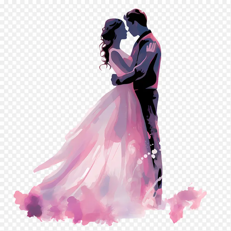 婚礼情侣剪影-婚礼情侣剪影