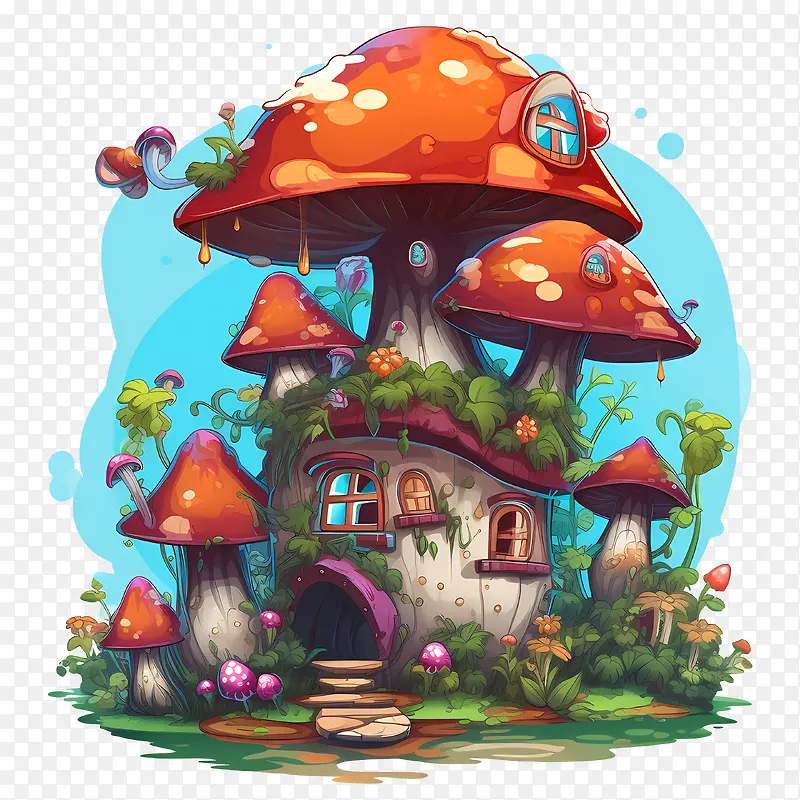 蘑菇屋-蘑菇屋蘑菇屋花园幻想