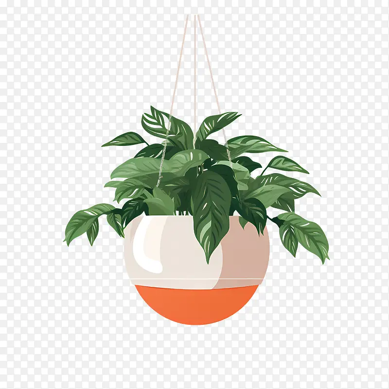 带盆栽的悬挂植物-带盆栽的悬挂植物悬挂盆栽花园