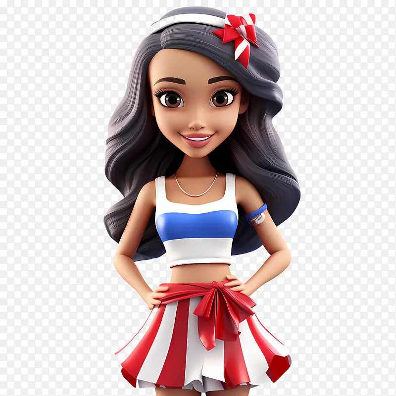 哥斯达黎加独立日-哥斯达黎加独立日女女孩裙子爱国