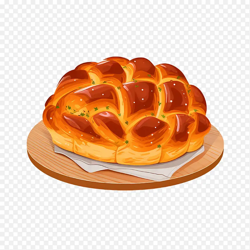 白面包-白面包面包烘焙食品糕点面包辫子面包
