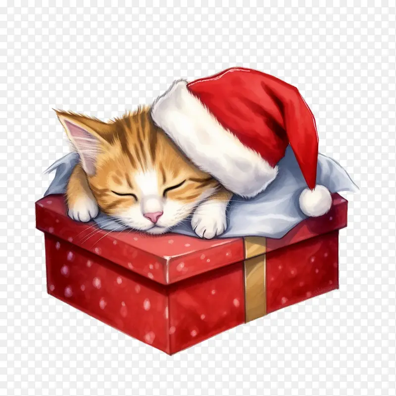 圣诞猫-圣诞猫