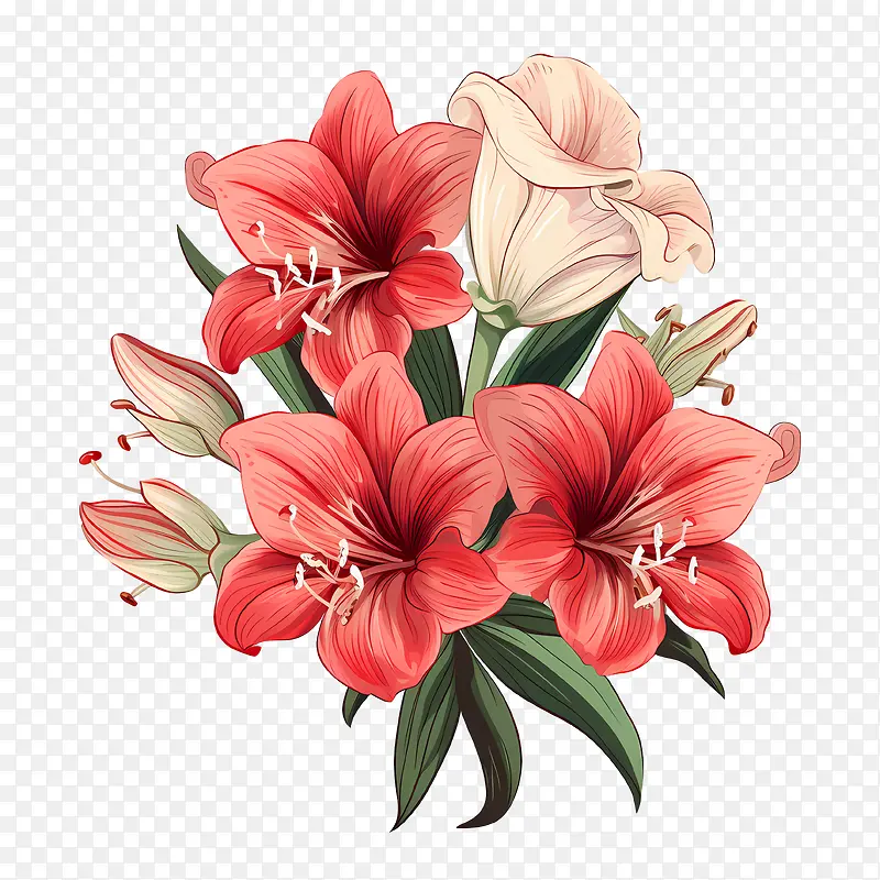 孤挺花-鲜花花束