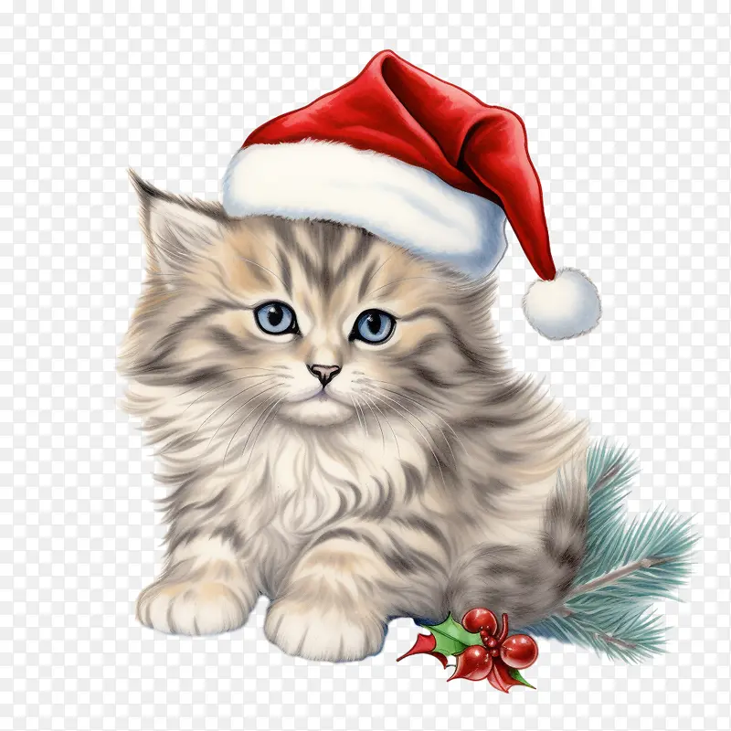 圣诞猫-圣诞猫