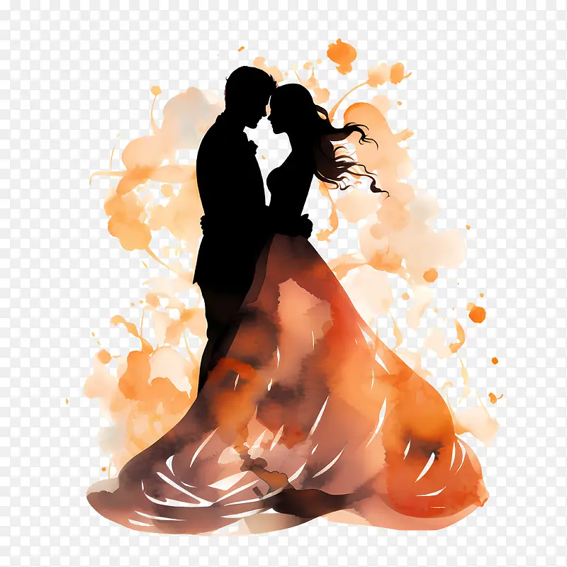 婚礼情侣剪影-婚礼情侣剪影