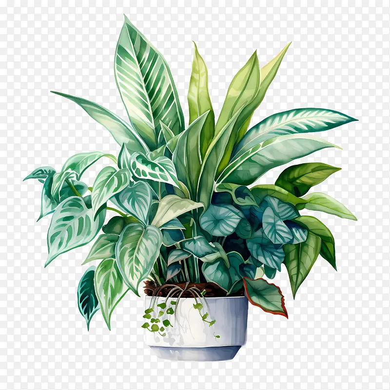 室内植物欣赏日-室内植物欣赏日植物盆栽绿叶植物