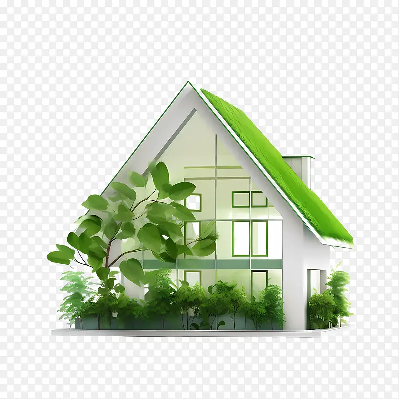 生态住宅-生态住宅温室可持续住房生态友好型环保型