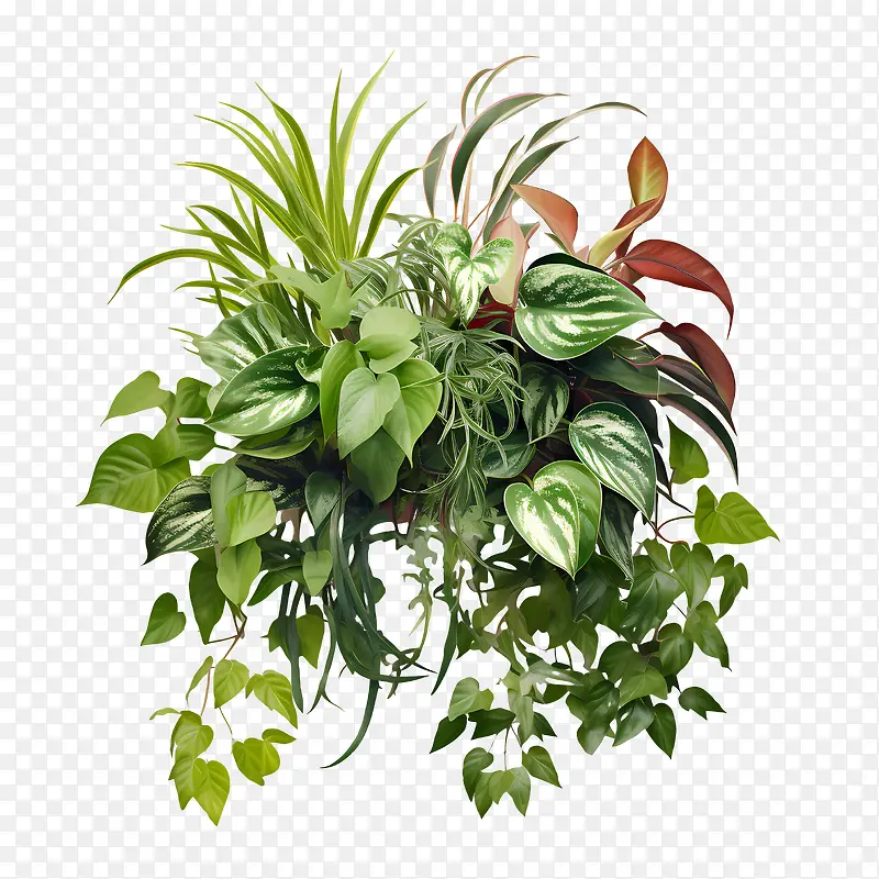 室内植物欣赏日-室内植物欣赏日绿叶拖尾悬挂